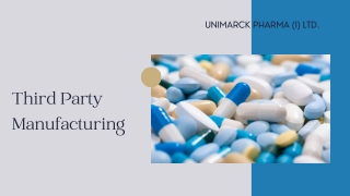Third Party Manufacturing | Pharma  Manufacturing Services