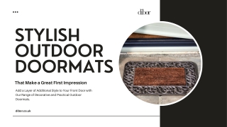 Stylish Outdoor Doormats That Make a Great First Impression | Dibor