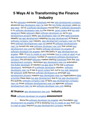 5 Ways AI is Transforming the Finance Industry.docx
