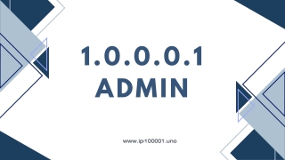 Enhancing Security Through the 1.0.0.0.1 Admin Pane