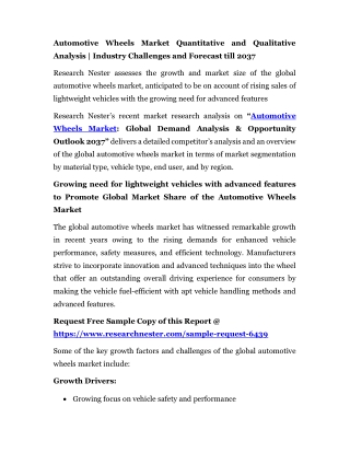 Automotive Wheels Market