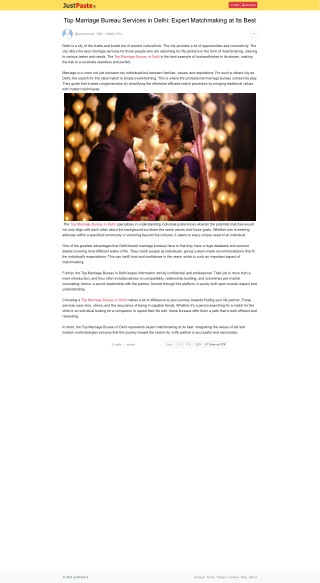 Top Marriage Bureau Services in Delhi: Expert Matchmaking at Its Best