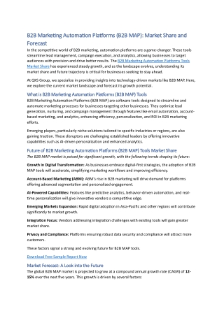 B2B Marketing Automation Platforms worldwide