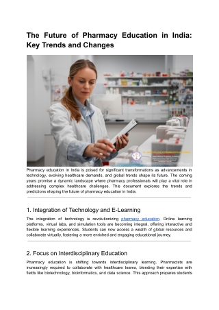 The Future of Pharmacy Education in India_ Key Trends and Changes