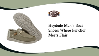 Buy Mens Boat Shoes Online at HEYDUDE