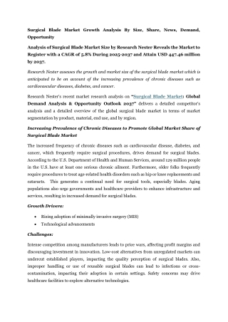 Surgical Blade Market-PR