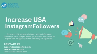 Increase USA Instagram Followers - SocioBoosters