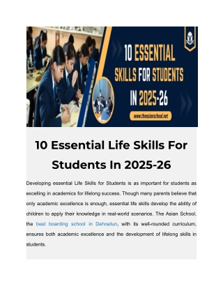 10 Essential Life Skills for Students in 2025-26