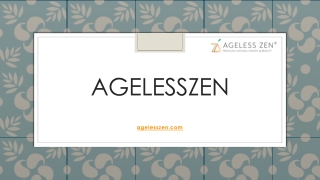 Ageless Age Defying Serum | Agelesszen.com