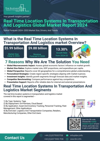 Real Time Location Systems In Transportation And Logistics Global Market Report