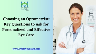 Choosing an Optometrist Key Questions to Ask for Personalized and Effective Eye Care