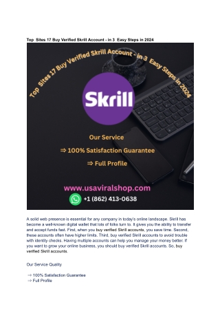 Top  Sites 17 Buy Verified Skrill Account - in 3  Easy Steps in 2024 - Copy - Copy
