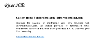 Custom Home Builders Bulverde  Riverhillsbuilder.com