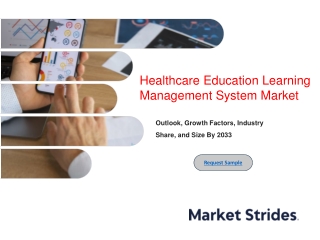Healthcare Education Learning Management System Market Industry Outlook, Size, S