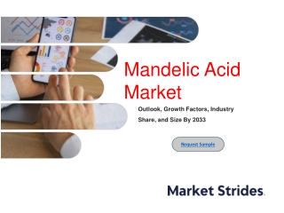 Mandelic Acid Market Overview, Size, Share, Trend and Forecast to 2033 | Market