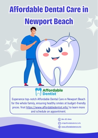 Affordable Dental Care in Newport Beach - www.affordabledentist.info