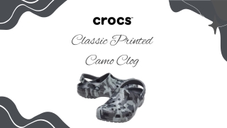 Buy Trendy Classic Printed Camo Clog In India