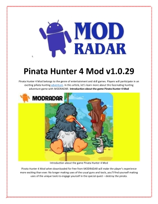 Pinata Hunter 4 Mod v1.0.29 (Unlocked)