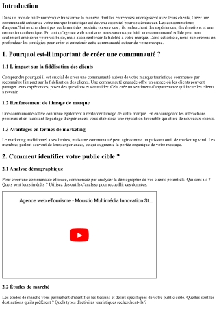 Créer une communauté autour de votre marque touristique