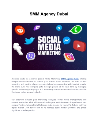 SMM Agency Dubai