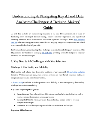 Understanding & Navigating Key AI and Data Analytics Challenges_ A Decision-Makers’ Guide.docx