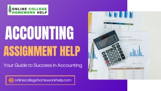 Expert Accounting Homework, Assignment and Tutoring Help for All Levels