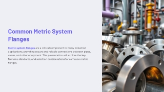 Premium Flanges: Crafting Excellence in Metric Systems