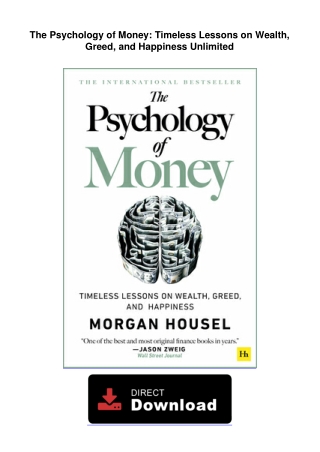 The-Psychology-of-Money-Timeless-lessons-on-wealthThe Psycho-greed-and-happiness