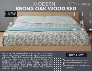 Bronx Oak Wood Bed: Timeless Elegance and Durability for Your Bedroom