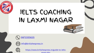 IELTS COACHING IN LAXMI NAGAR