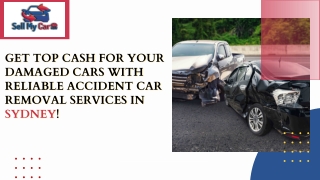 Get top cash for your damaged cars with reliable accident car removal services in Sydney!