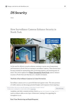 How Surveillance Cameras Enhance Security in North York