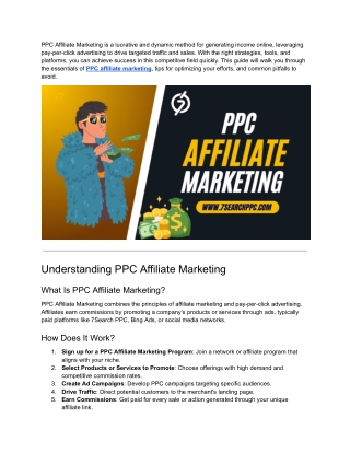 How to Succeed in PPC Affiliate Marketing Fast?