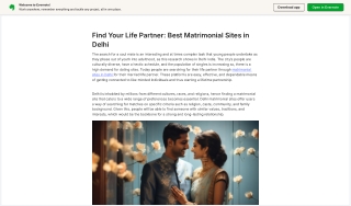 Find Your Life Partner: Best Matrimonial Sites in Delhi