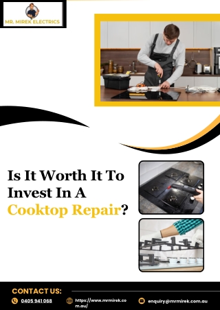 Is It Worth It To Invest In A Cooktop Repair?