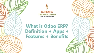What is Odoo ERP? Definition   Apps   Features   Benefits