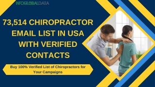 Enhance Your B2B Healthcare Marketing  Our Premium Chiropractors Mailing List