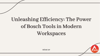 Unleashing Efficiency_ The Power of Bosch Tools in Modern Workspaces