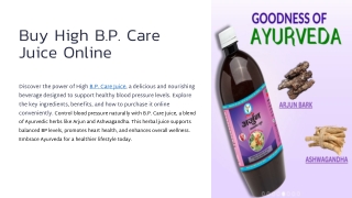 Buy High BP Care Juice Online: Arjun Ashwagandha Juice