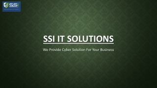 SSI IT Solutions: Top Cyber Security Firms in Switzerland for Advanced Protectio