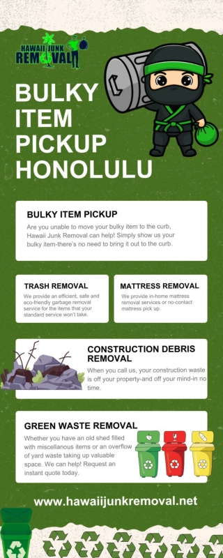 Bulky Item Pickup in Honolulu by Hawaii Junk Removal