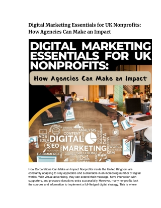 Digital Marketing Essentials for UK Nonprofits_ How Agencies Can Make an Impact