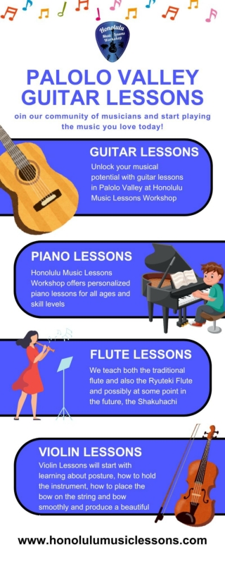 Palolo Valley Guitar Lessons by Honolulu Music Lessons Workshop