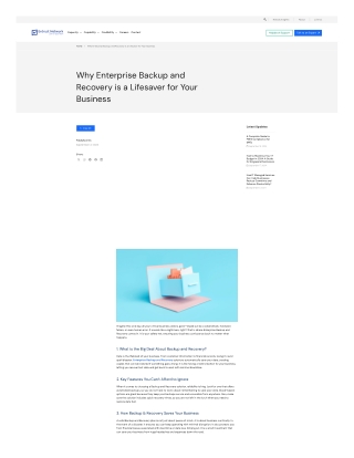 Why Enterprise Backup and Recovery is a Lifesaver for Your Business