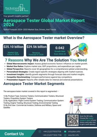 Aerospace Tester Global Market Report 2024