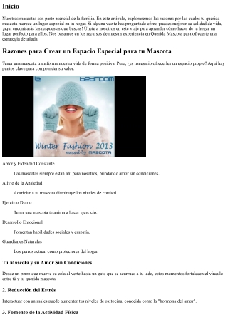 ¿Por Qué tu Querida Mascota Merece un Lugar Especial en tu Hogar?