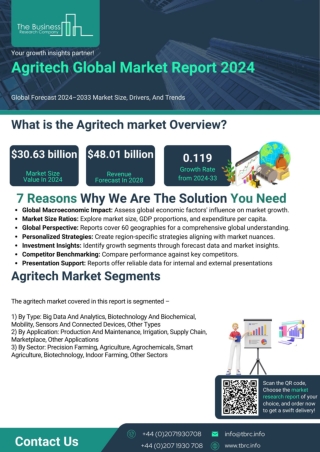 Agritech Global Market Report 2024