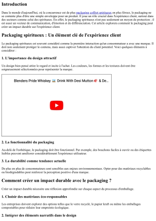 Packaging et Expérience Client : Comment Créer un Impact Durable ?