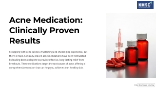 Acne Medication Clinically Proven Results