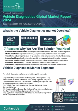 Vehicle Diagnostics Global Market Report 2024